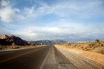 the open road, plus mountains