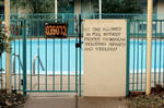 no one allowed in pool